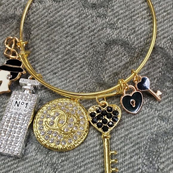 Charm 💎 gemstone bangle - Picture 5 of 6